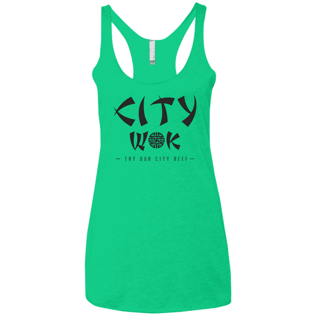 T-Shirts Envy / X-Small City Wok Women's Triblend Racerback Tank