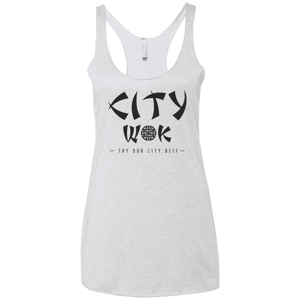 T-Shirts Heather White / X-Small City Wok Women's Triblend Racerback Tank