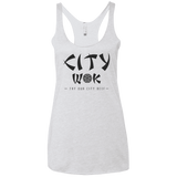 T-Shirts Heather White / X-Small City Wok Women's Triblend Racerback Tank