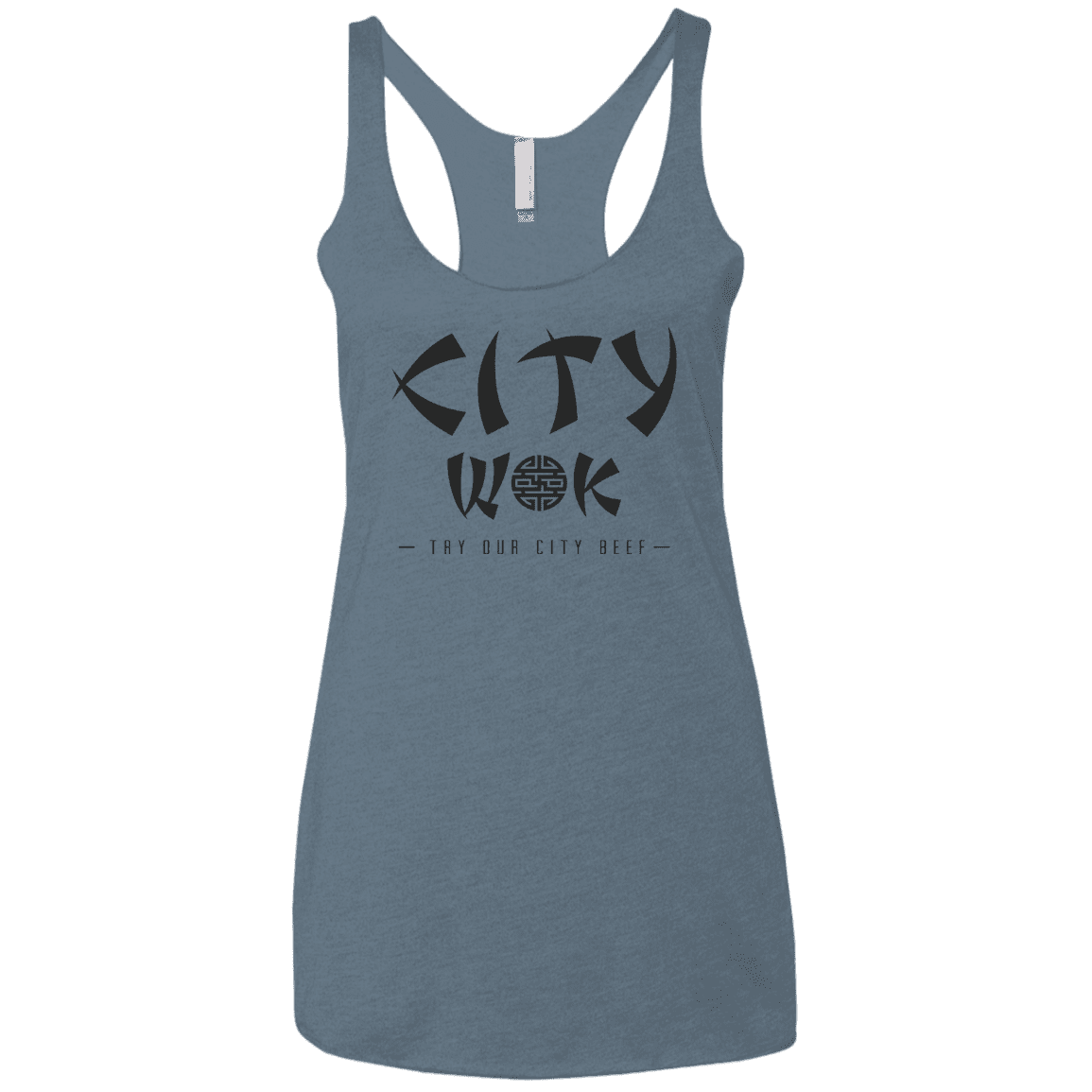 T-Shirts Indigo / X-Small City Wok Women's Triblend Racerback Tank