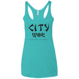 T-Shirts Tahiti Blue / X-Small City Wok Women's Triblend Racerback Tank