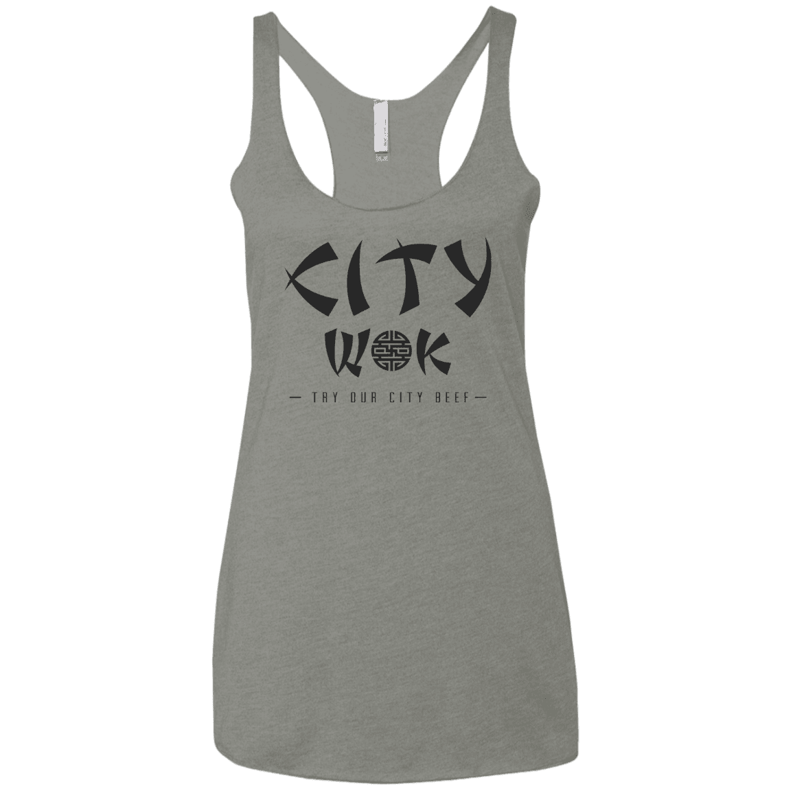 T-Shirts Venetian Grey / X-Small City Wok Women's Triblend Racerback Tank