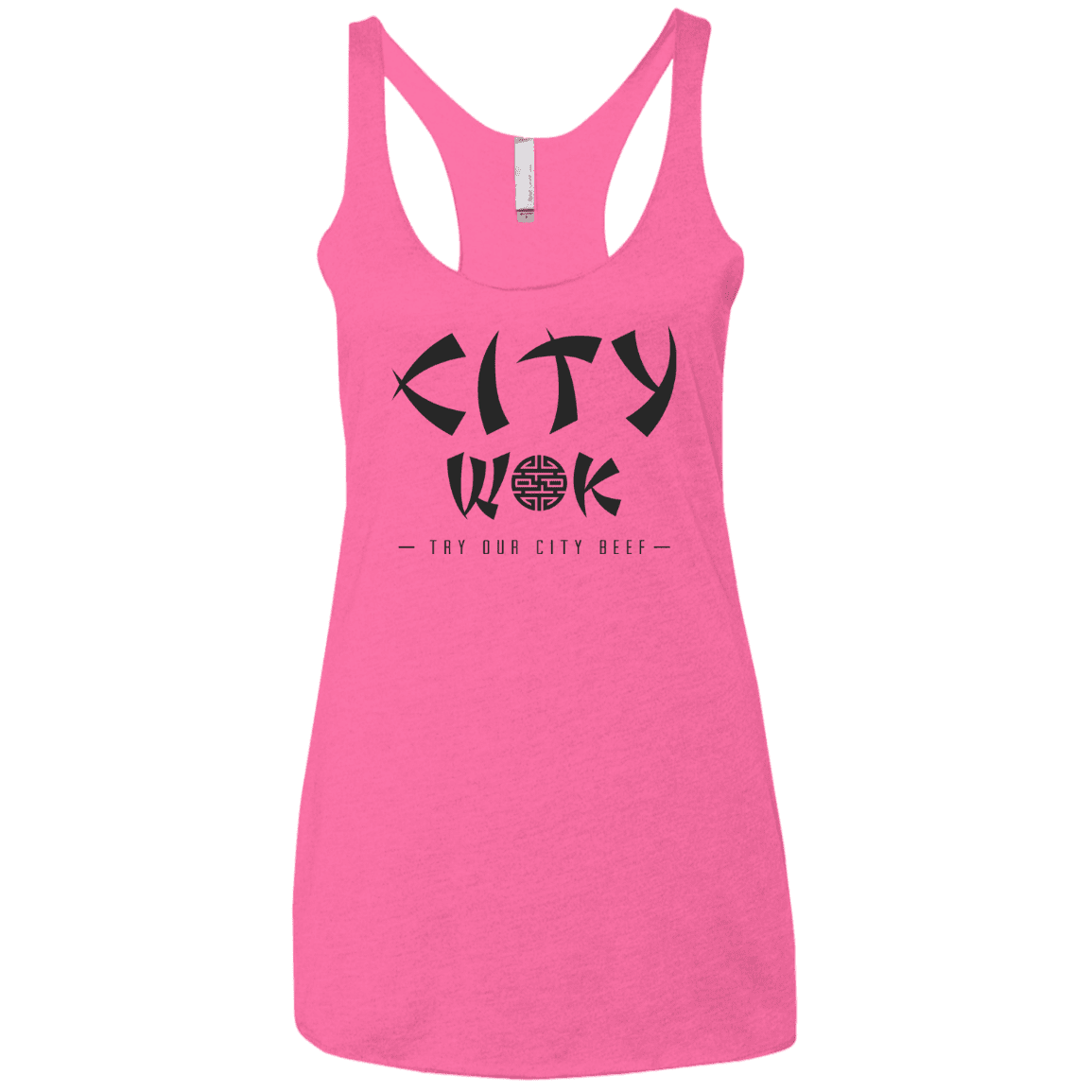 T-Shirts Vintage Pink / X-Small City Wok Women's Triblend Racerback Tank