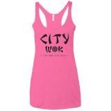 T-Shirts Vintage Pink / X-Small City Wok Women's Triblend Racerback Tank