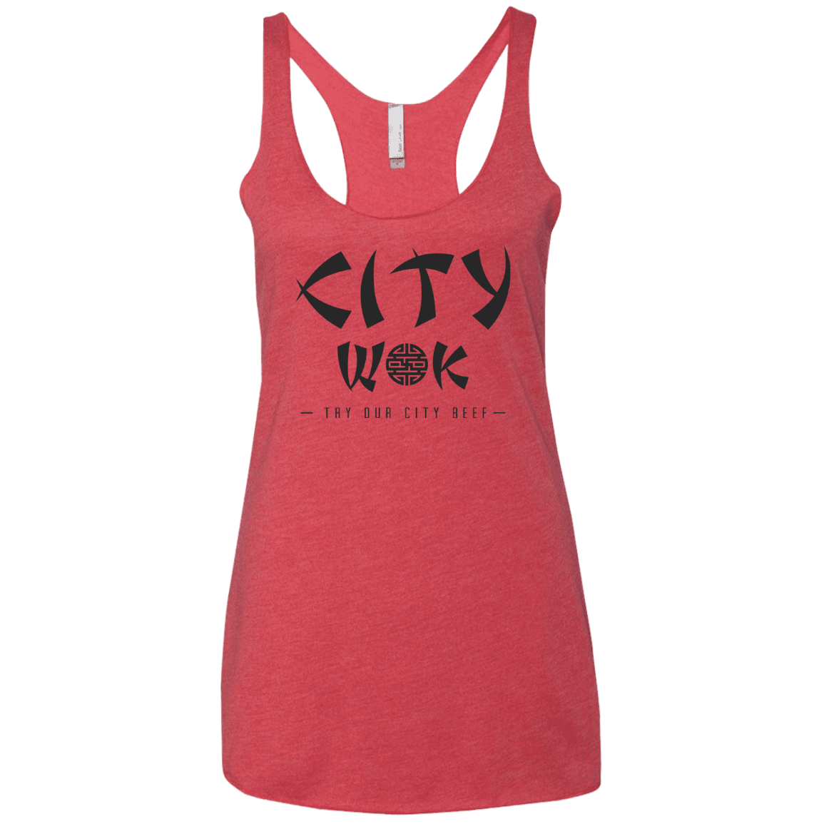 T-Shirts Vintage Red / X-Small City Wok Women's Triblend Racerback Tank