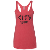 T-Shirts Vintage Red / X-Small City Wok Women's Triblend Racerback Tank