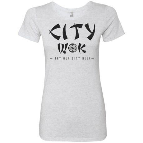 T-Shirts Heather White / S City Wok Women's Triblend T-Shirt