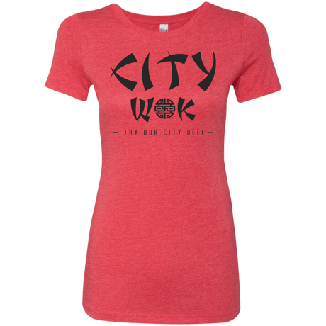 T-Shirts Vintage Red / S City Wok Women's Triblend T-Shirt