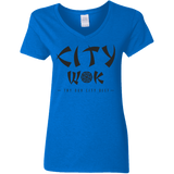 T-Shirts Royal / S City Wok Women's V-Neck T-Shirt