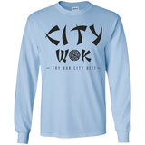 T-Shirts Light Blue / YS City Wok Youth Long Sleeve T-Shirt