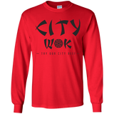 T-Shirts Red / YS City Wok Youth Long Sleeve T-Shirt