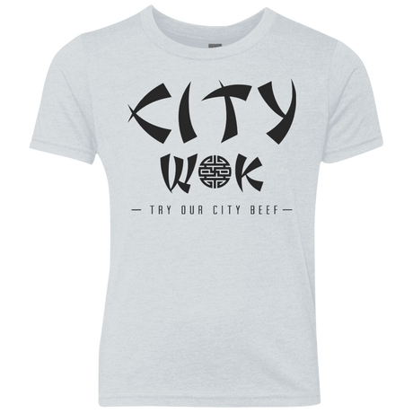 T-Shirts Heather White / YXS City Wok Youth Triblend T-Shirt