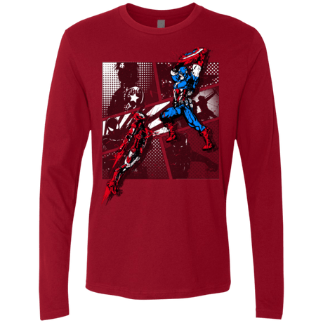T-Shirts Cardinal / Small CIVIL WAR Men's Premium Long Sleeve