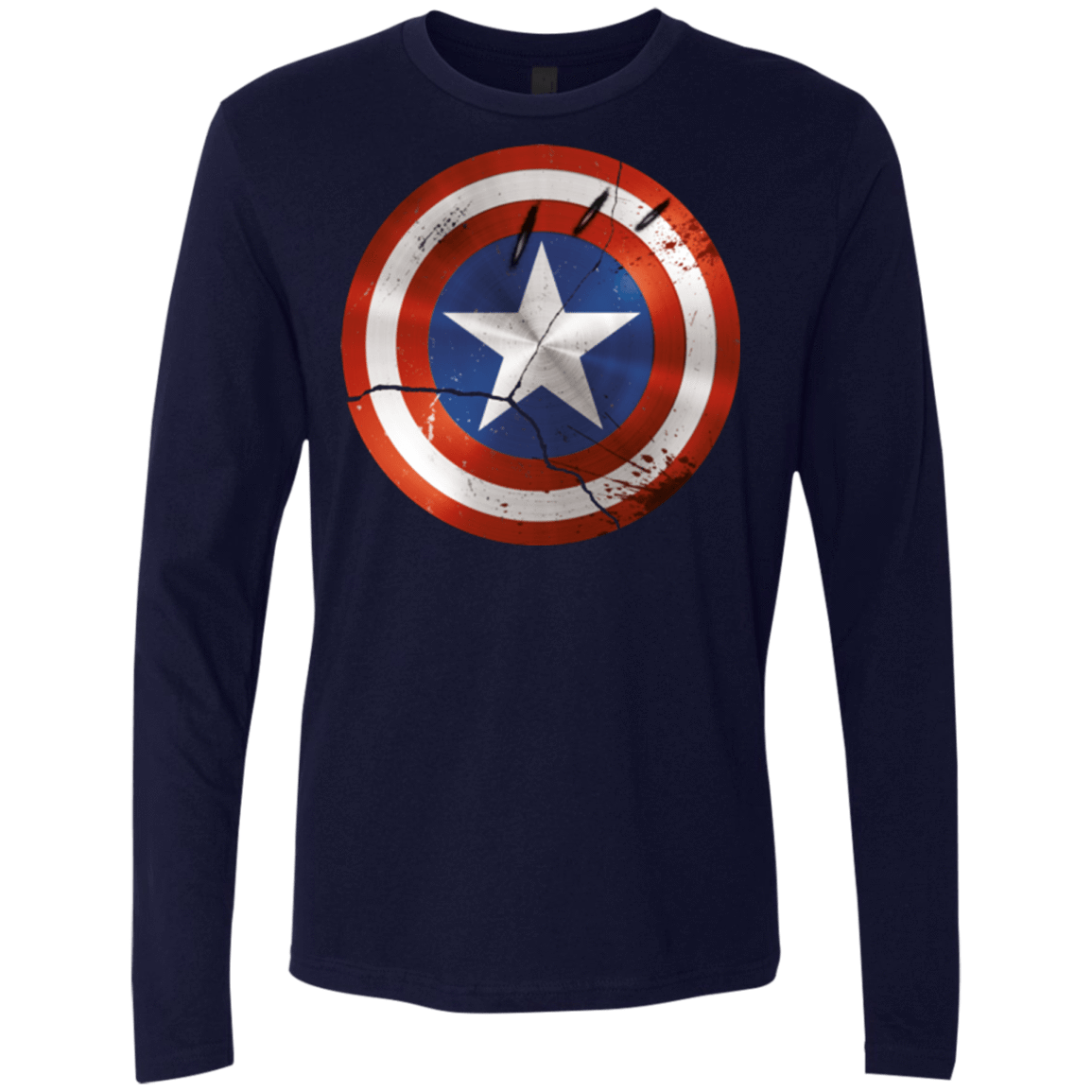 T-Shirts Midnight Navy / S Civil War Men's Premium Long Sleeve