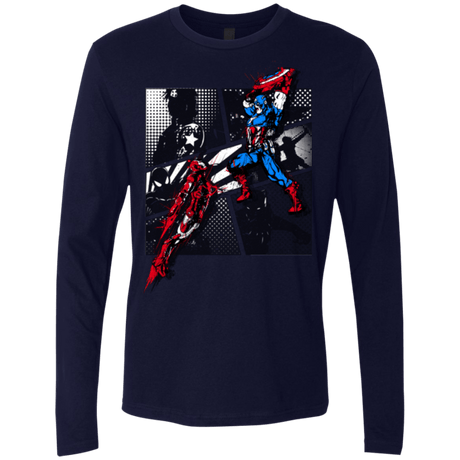T-Shirts Midnight Navy / Small CIVIL WAR Men's Premium Long Sleeve