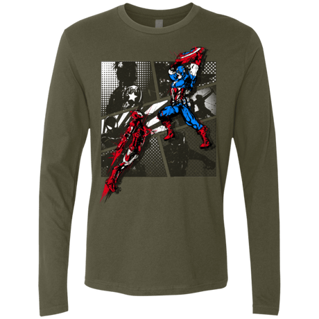 T-Shirts Military Green / Small CIVIL WAR Men's Premium Long Sleeve