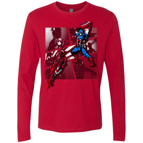 T-Shirts Red / Small CIVIL WAR Men's Premium Long Sleeve