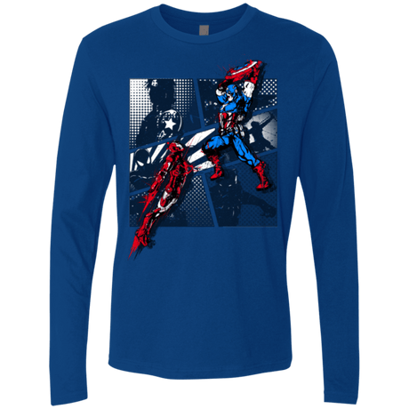 T-Shirts Royal / Small CIVIL WAR Men's Premium Long Sleeve