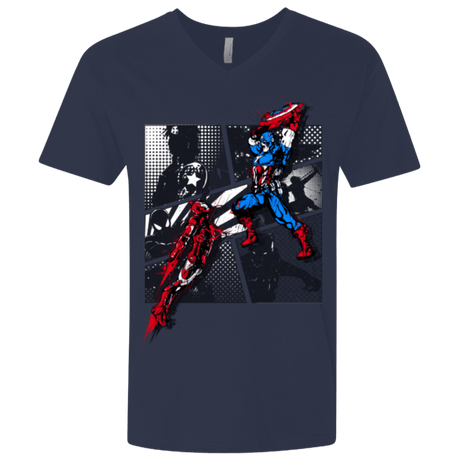 T-Shirts Midnight Navy / X-Small CIVIL WAR Men's Premium V-Neck