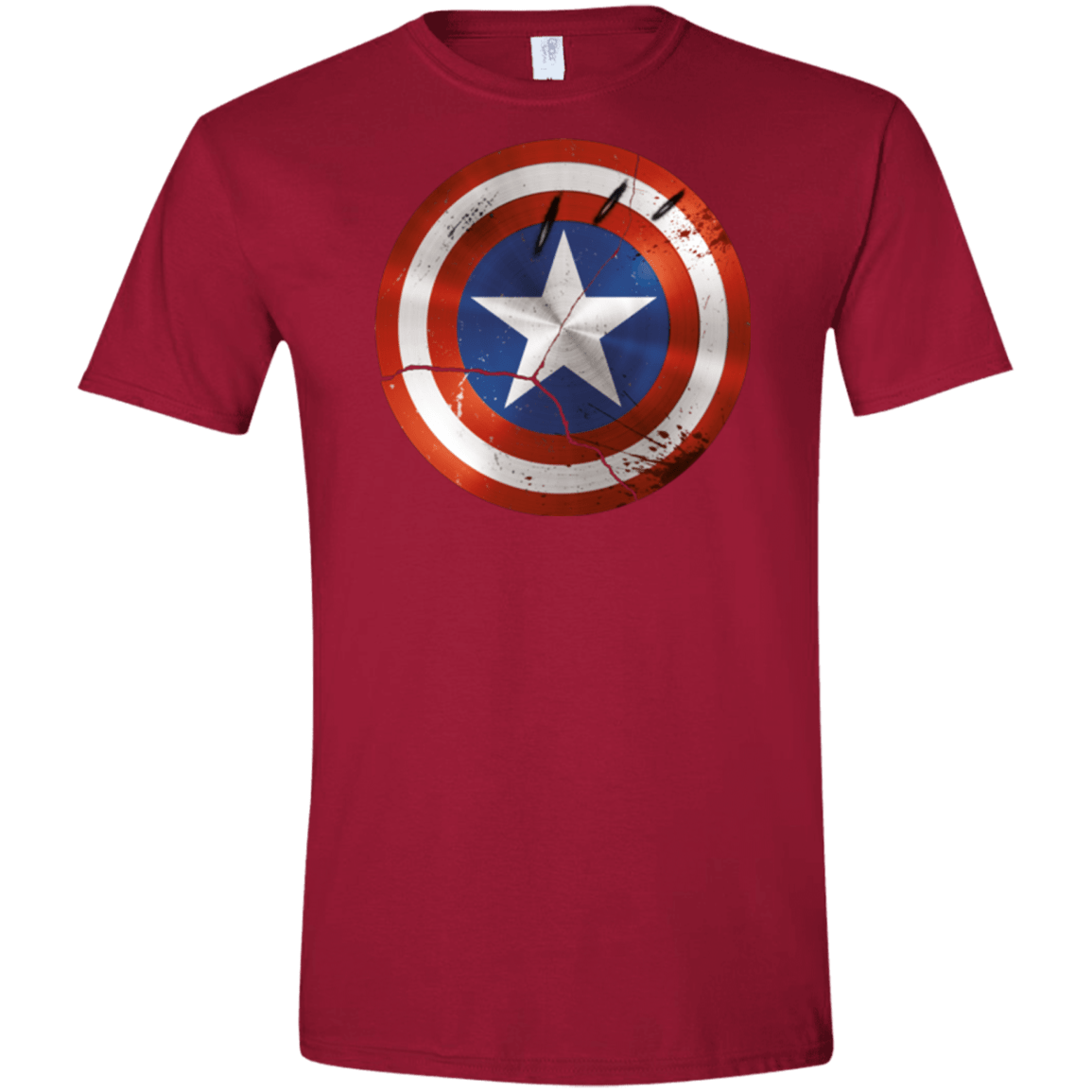 T-Shirts Cardinal Red / S Civil War Men's Semi-Fitted Softstyle
