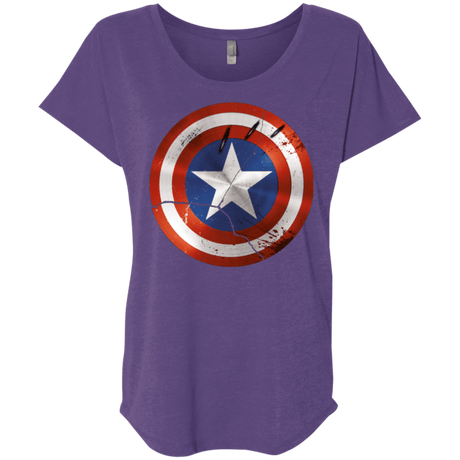T-Shirts Purple Rush / X-Small Civil War Triblend Dolman Sleeve