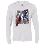 T-Shirts Heather White / X-Small CIVIL WAR Triblend Long Sleeve Hoodie Tee