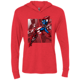 T-Shirts Vintage Red / X-Small CIVIL WAR Triblend Long Sleeve Hoodie Tee