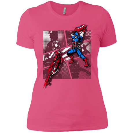 T-Shirts Hot Pink / X-Small CIVIL WAR Women's Premium T-Shirt
