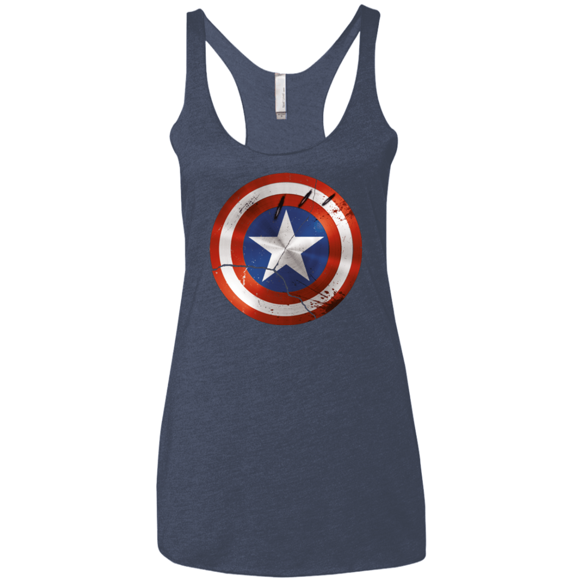 T-Shirts Vintage Navy / X-Small Civil War Women's Triblend Racerback Tank