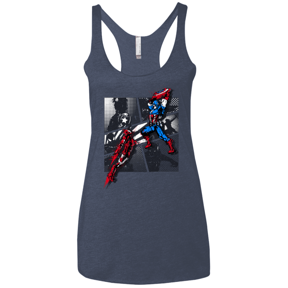 T-Shirts Vintage Navy / X-Small CIVIL WAR Women's Triblend Racerback Tank