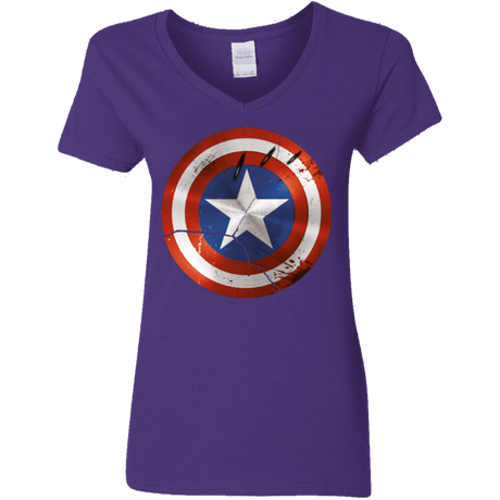 T-Shirts Purple / S Civil War Women's V-Neck T-Shirt