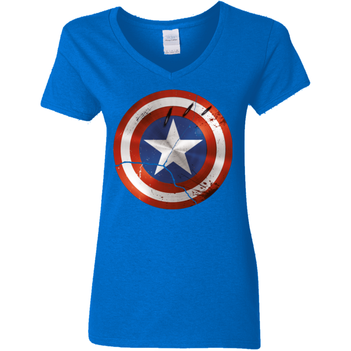 T-Shirts Royal / S Civil War Women's V-Neck T-Shirt