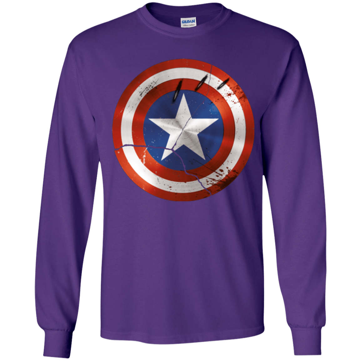 T-Shirts Purple / YS Civil War Youth Long Sleeve T-Shirt