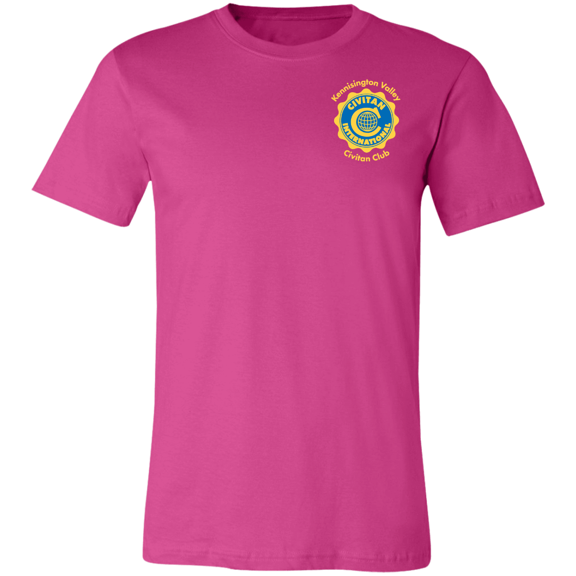 T-Shirts Berry / X-Small Civitan Front-Rear Printed BellaCanvas T-Shirt