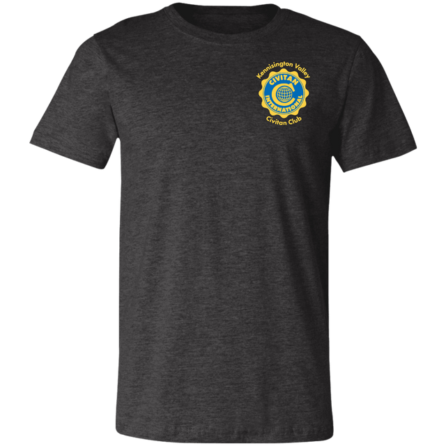 T-Shirts Dark Grey Heather / X-Small Civitan Front-Rear Printed BellaCanvas T-Shirt