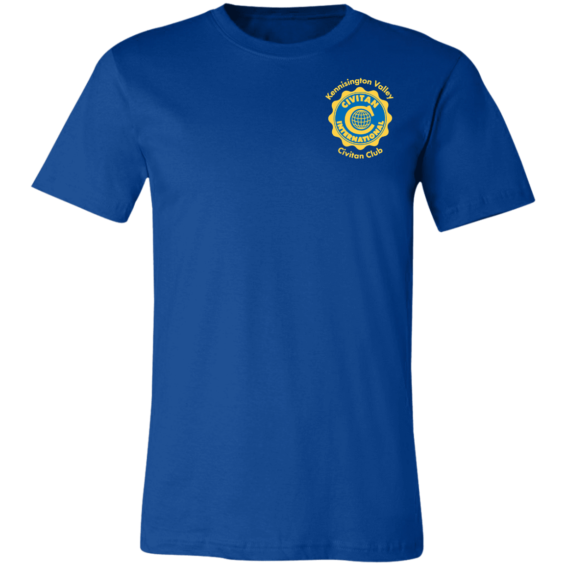 T-Shirts True Royal / X-Small Civitan Front-Rear Printed BellaCanvas T-Shirt