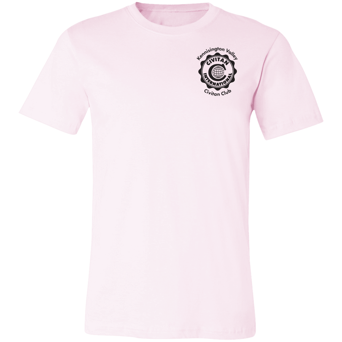T-Shirts Soft Pink / X-Small Civitan Front-Rear Printed BW BellaCanvas T-Shirt