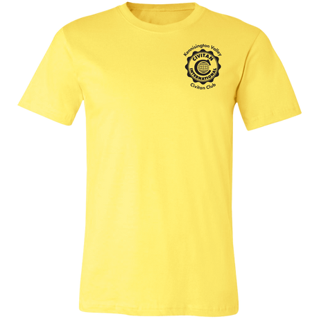 T-Shirts Yellow / X-Small Civitan Front-Rear Printed BW BellaCanvas T-Shirt