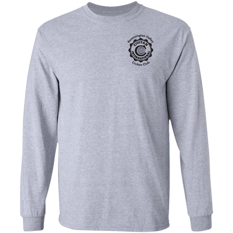 T-Shirts Sport Grey / S Civitan Front-Rear Printed BW Gildan LS T-Shirt