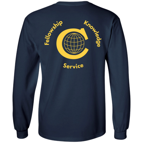 T-Shirts Civitan Front-Rear Printed Gildan LS T-Shirt