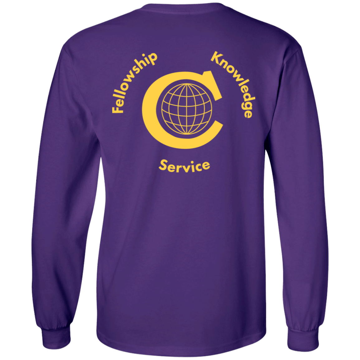 T-Shirts Civitan Front-Rear Printed Gildan LS T-Shirt