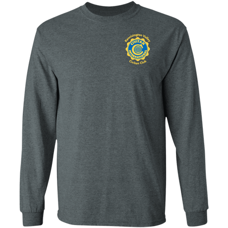 T-Shirts Dark Heather / S Civitan Front-Rear Printed Gildan LS T-Shirt