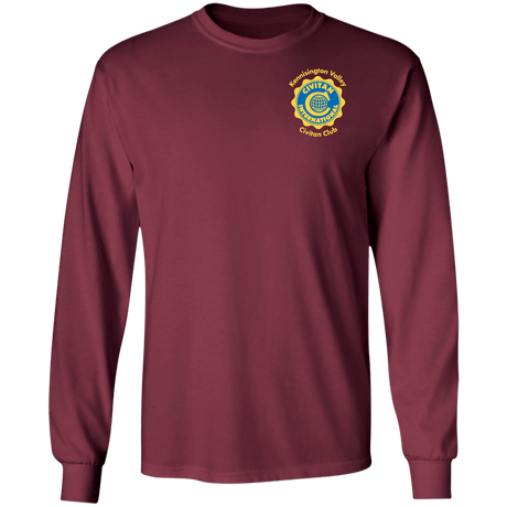 T-Shirts Maroon / S Civitan Front-Rear Printed Gildan LS T-Shirt