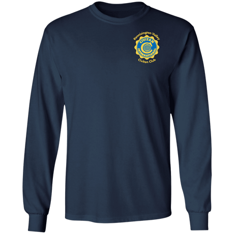 T-Shirts Navy / S Civitan Front-Rear Printed Gildan LS T-Shirt