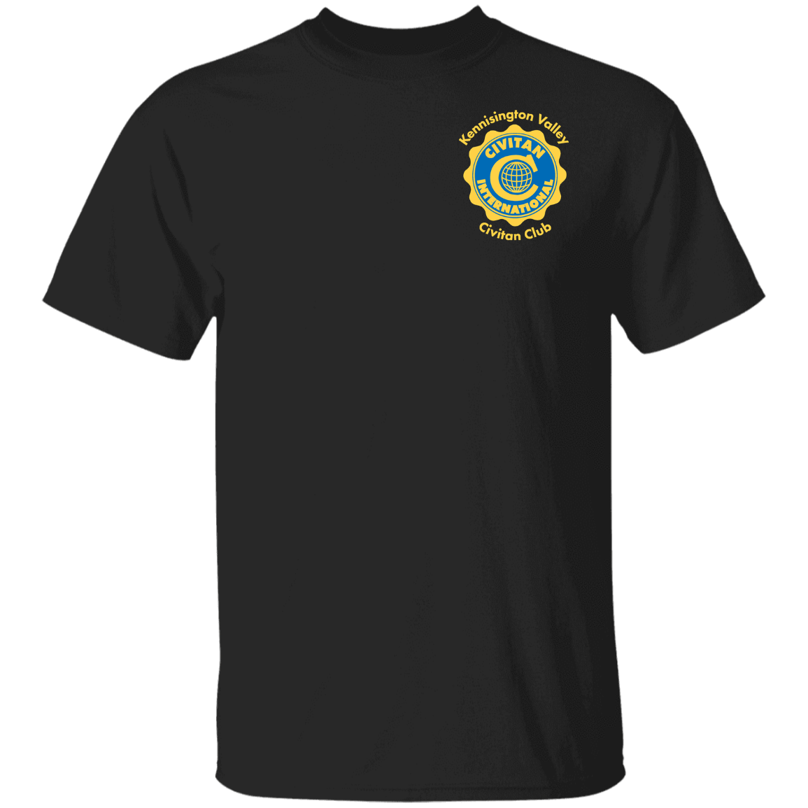 T-Shirts Black / S Civitan Front-Rear Printed Gildan T-Shirt