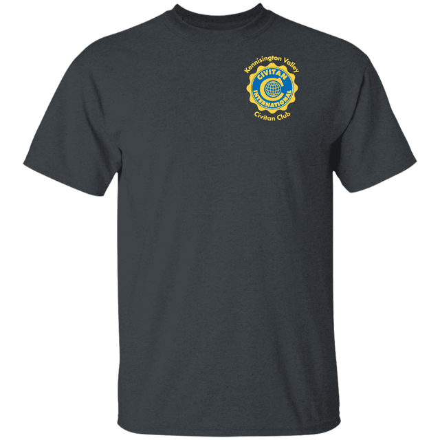 T-Shirts Dark Heather / S Civitan Front-Rear Printed Gildan T-Shirt