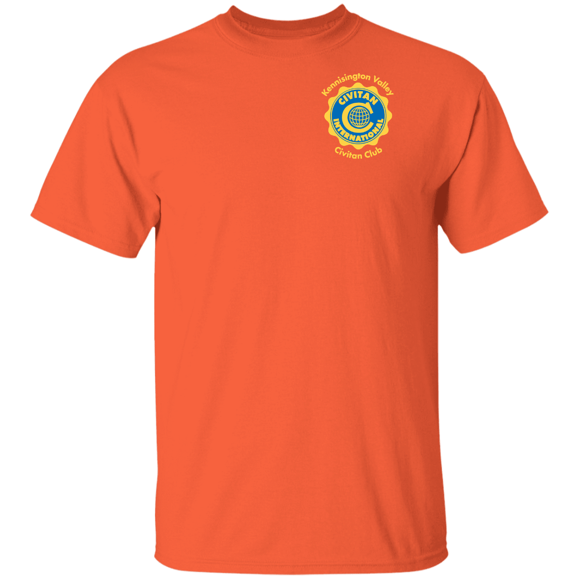 T-Shirts Orange / S Civitan Front-Rear Printed Gildan T-Shirt