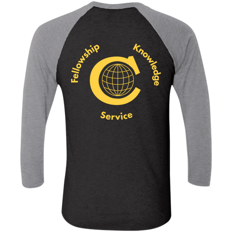 T-Shirts Civitan Front-Rear Printed Next Level Baseball T-Shirt