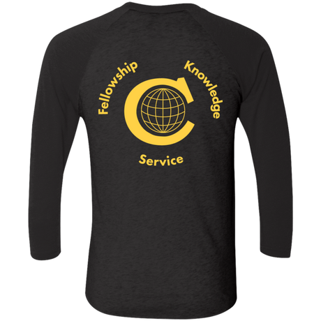 T-Shirts Civitan Front-Rear Printed Next Level Baseball T-Shirt