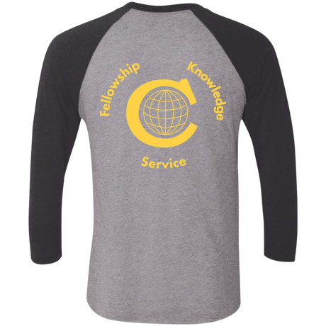 T-Shirts Civitan Front-Rear Printed Next Level Baseball T-Shirt